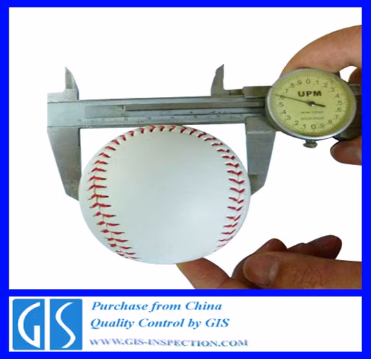 Qualitätskontrollinspektion für Baseball in China